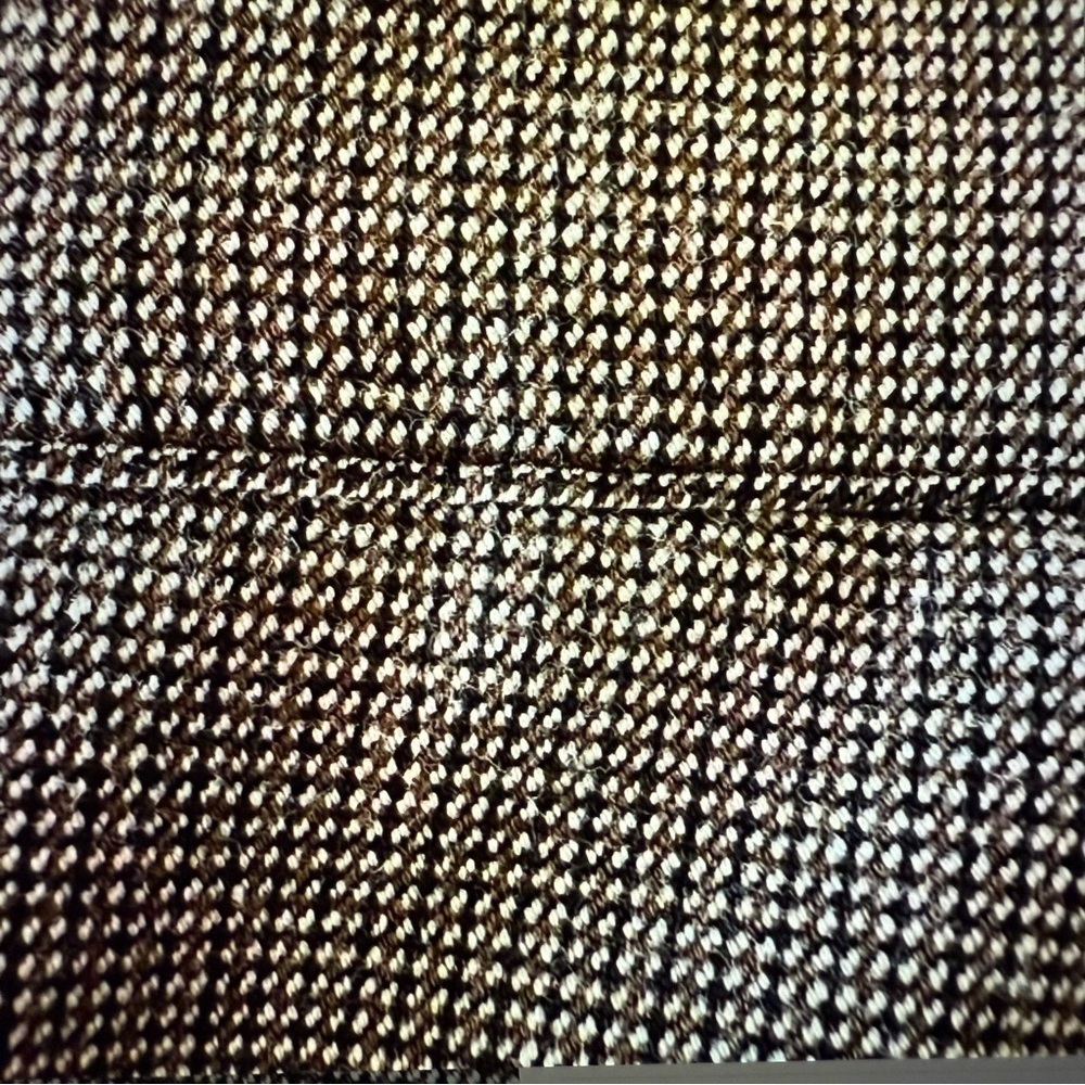 Laura Ashley women’s light brown, trouser pants herringbone plaid size 16 - Picture 5 of 5